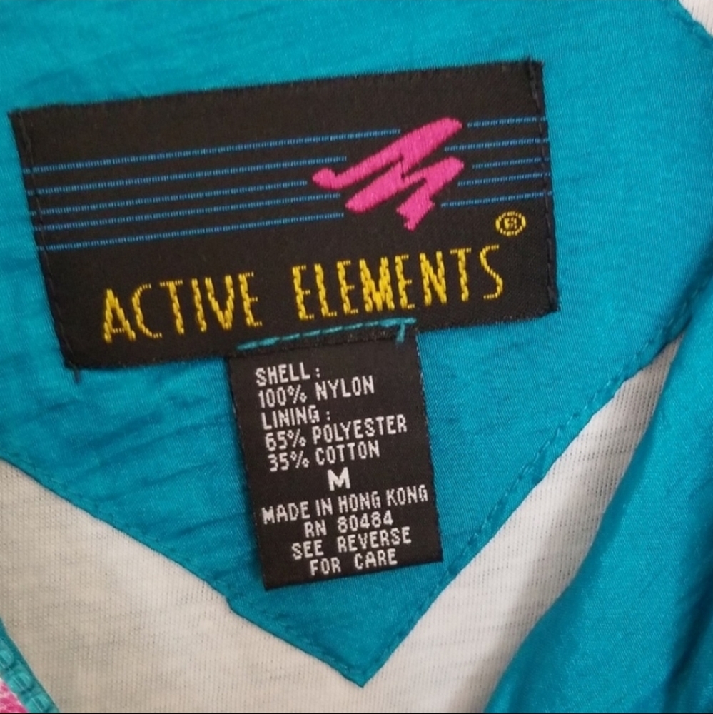 Active Elements Vintage Windbreaker. Size Medium - image 4